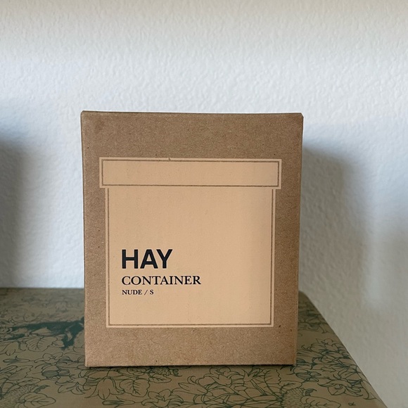 HAY Glass Bits & Bobs Storage Container, small, nude/peach color. - Picture 2 of 7